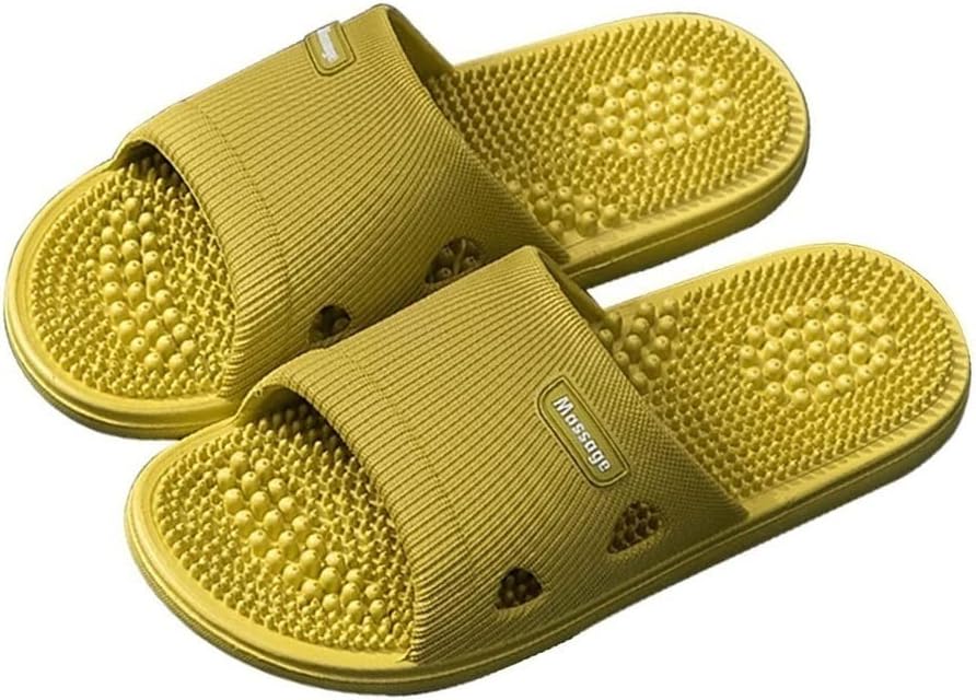 GHYUB Massage Slippers for Flat Feet，Acupressure Massage Sandals Shoes for Men and Women Home Shoes Shock Absorbing, Therapy Promoting Blood Circulation Non-Slip Massage Shoes for Bath Shower