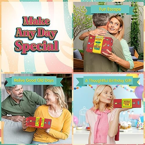 RETRO CANDY YUM ~ 1973 53rd Birthday Gift Box Mix Nostalgic Candy from Childhood for 53 Year Old Man or Woman Born 1973 Jr