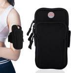 Sports Armband, Running Gym Universal Smartphone Arm Bag with Earphone Hole Multifunctional Pockets foriPhone 15, 14, 13, 12, 11 Pro Max, Xs, Xr, X, 8 Plus, SE, Galaxy S22 Ultra and More