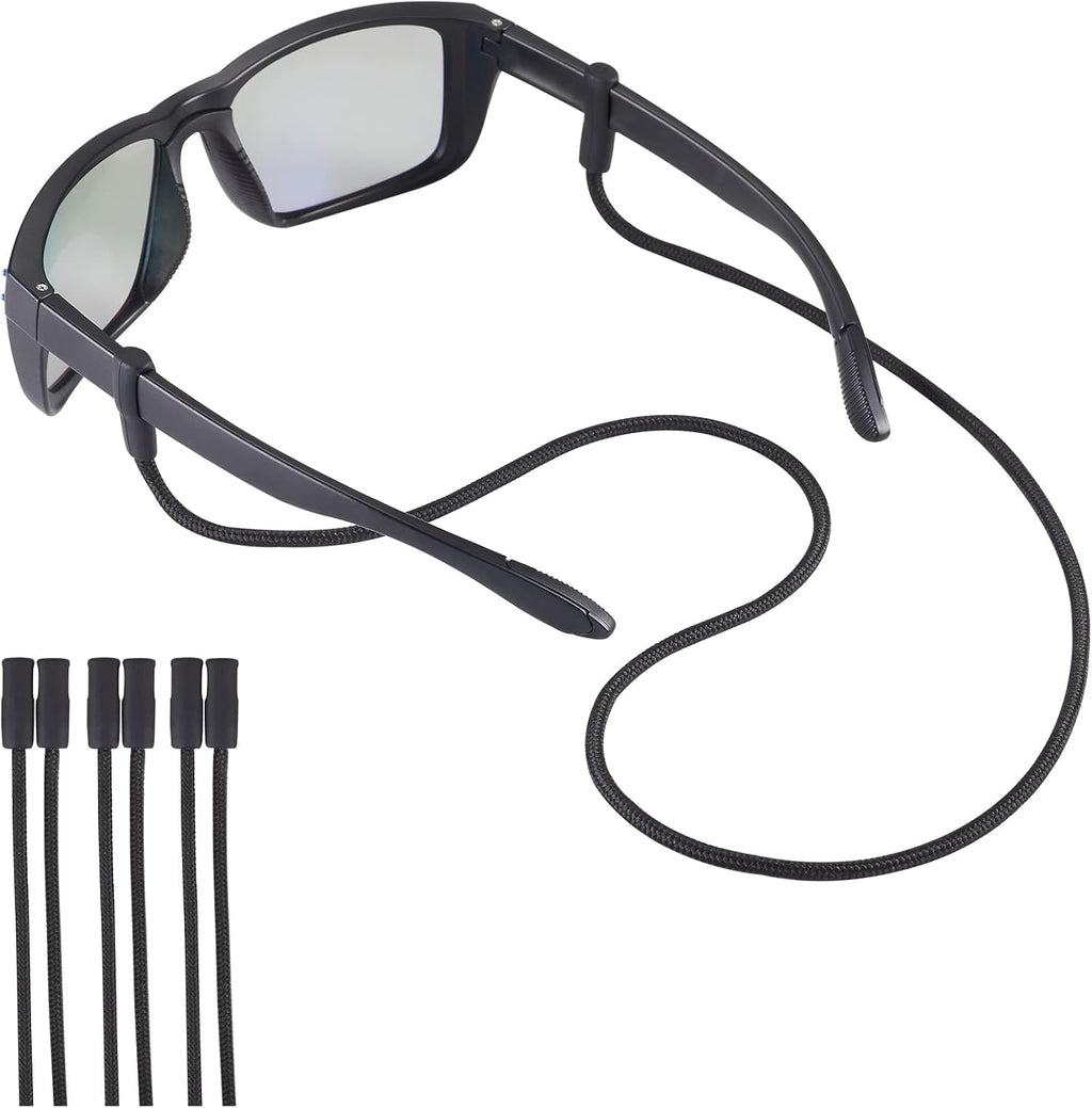 Sunglasses Strap, Eyeglasses String Holder Straps Rope, 3pcs Premium Sunglasses Chains, Leash Eyewear Retainer and Glasses Strap for Men Women kids - Sunglass Lanyard Cord Neck Retainer(3pcs Black)