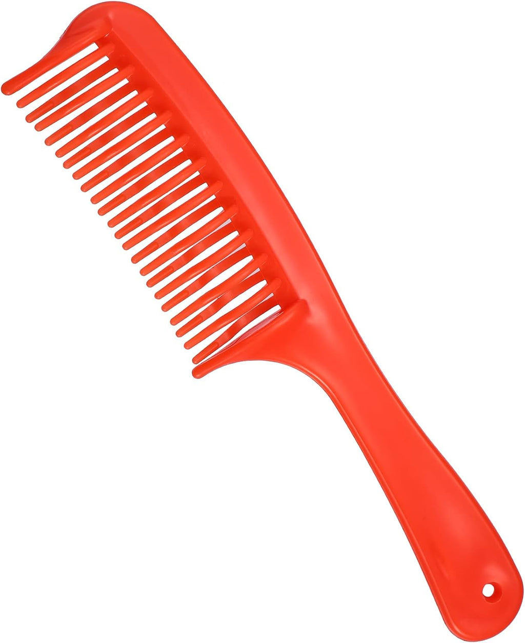 VOCOSTE Detangling Hair Comb, Double Row Tooth Hair Comb Hairdressing Styling Tool for Curly Hair, Red, 7.87"x1.77"