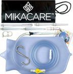 Enema Bag Kit - 2 Quart Clear Non-Toxic Silicone - Coffee for Colon Cleansing and Detox - Home Colonic Kit