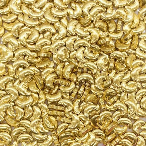 Dynastang Super Gold Moons Sprinkles Edible Moons Cake Decorating Moons Cake Decorations Cupcake Toppers Cookie Decorating Perfect for Cakes, Cupcakes, Desserts Toppings 3OZ