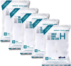 Plasticplace Custom Fit Trash Bags, Compatible with simplehuman Code H Packs, White Drawstring Garbage Liners 8-9 Gallon, 18.5'' x 28'' (20 Count/5 Pack)