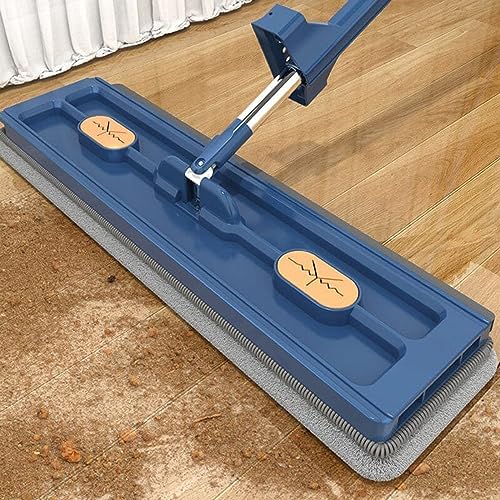 Large Flat Mop - Microfiber Mop 360° Rotatable Adjustable Cleaning Mop, New Large Flat Mop for Wet and Dry Use