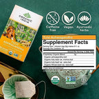 ORGANIC INDIA Calming Tulsi Ashwagandha Herbal Tea - Holy Basil Tea with Ashwagandha Root, Supports Restful Sleep - Adaptogen, Vegan, USDA Certified Organic, Non-GMO - 18 Infusion Bags, 3 Pack
