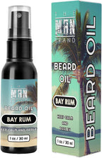 Bay Rum Beard Oil for Men Natural Beard Oil with Rich Bay Rum Scent for Beard Conditioning and Care, Soften and Hydrate with Leave-In Formula (1 Ounce)