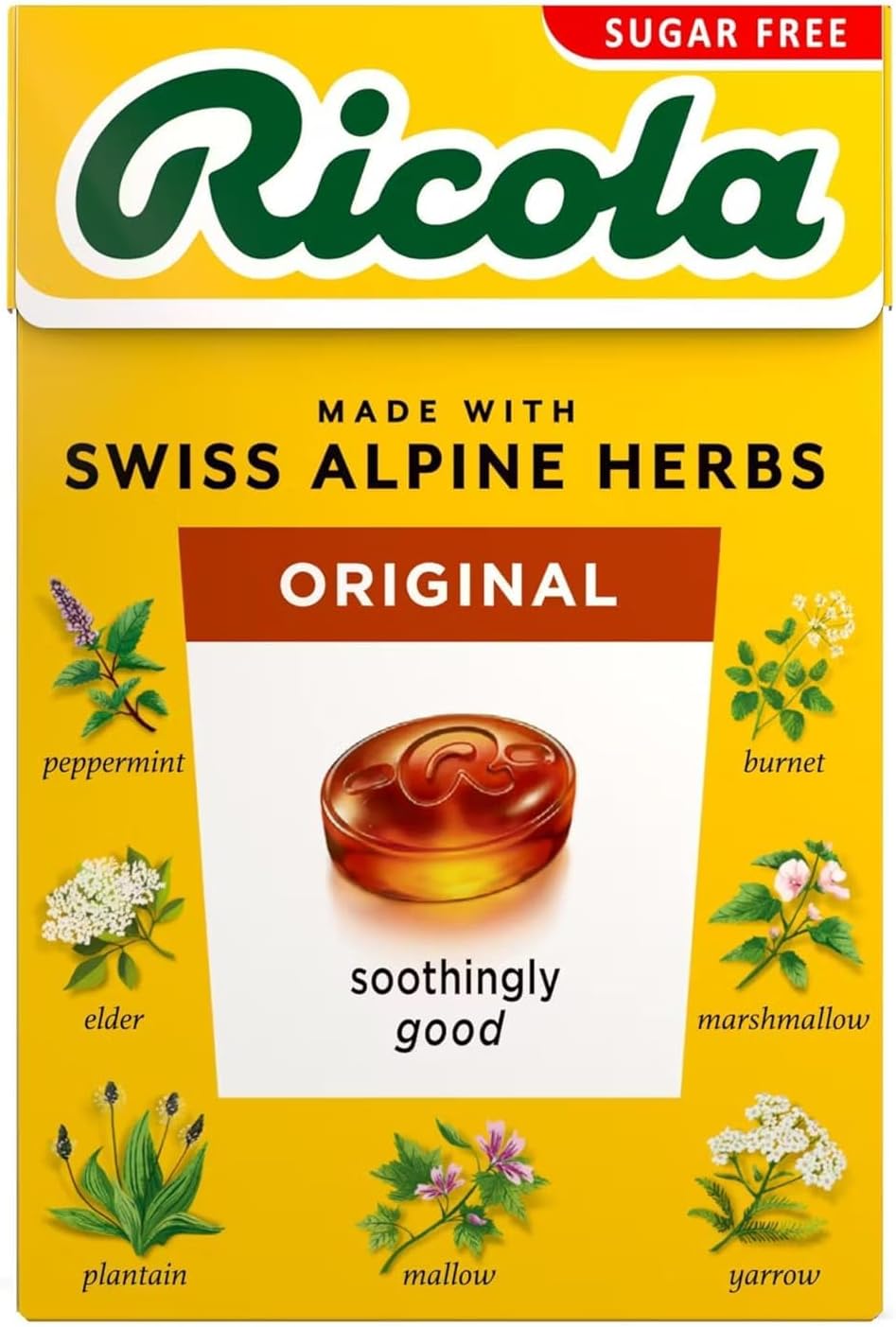 Ricola Original Sugar Free Sweetened with Stevia 45g