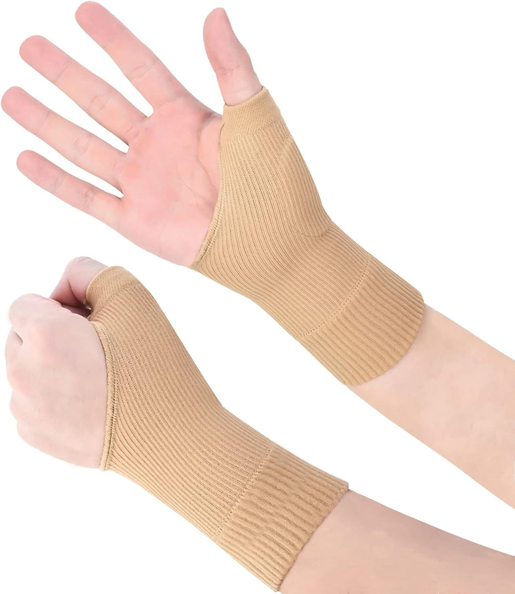 Thumb Wrist Support Braces,Breathable Thumb Compression Sleeves with Soft Gel Pads for Arthritis, Tendonitis, Comfortable Finger Splint for Relieve Hand Thumb Wrist Carpal Tunnel Joint Pain(1 Pair)