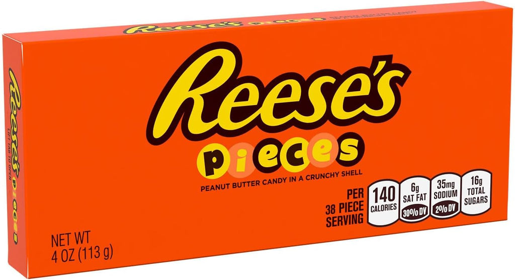 Reese's Pieces Peanut Butter Candies, 4-Ounce Boxes (Pack of 24)