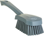 Vikan 419288 Brush,Washing,Stiff,10",PP/PBT,Gray