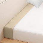 Bed Gap Filler,High-Density Bed Crack Filler with Removable Cover,Mattress Extender for Headboard Gap,Spacer Filler Between Mattress and Wall,Bed Wedge Gap Filler,Beige,39"x2"x6",Twin/Twin XL
