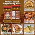 Rani Biryani Masala Curry Paste (Cooking Spice Paste for Indian Rice Dishes, Pullao/Pilau) 10.5oz (300g) Glass Jar ~ All Natural | Vegan | No Colors | Gluten Free | NON-GMO | Kosher | Indian Origin