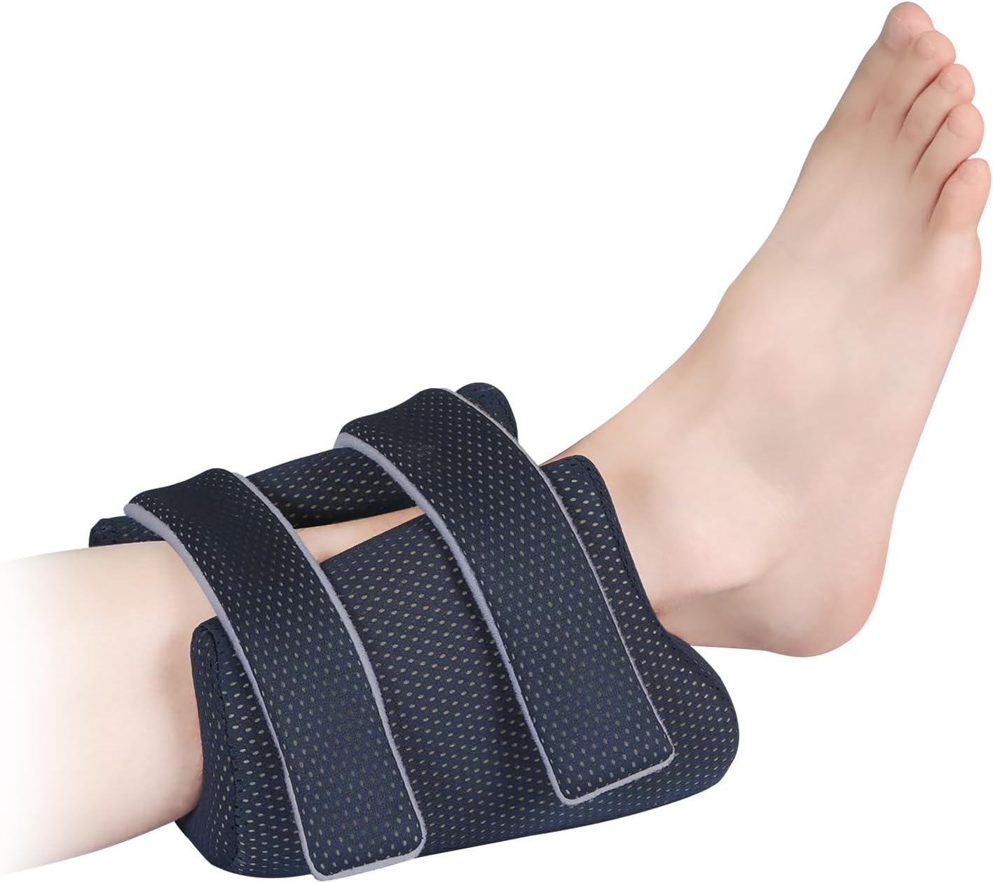 3D Heel Protectors Bed Sore Pillow Cushion for Pressure Sores,Foot Pillows Support Boot for Bedridden Patients Supplies, Ankle Pillow heel Protector for Heel Pain (Navy 1 piece)