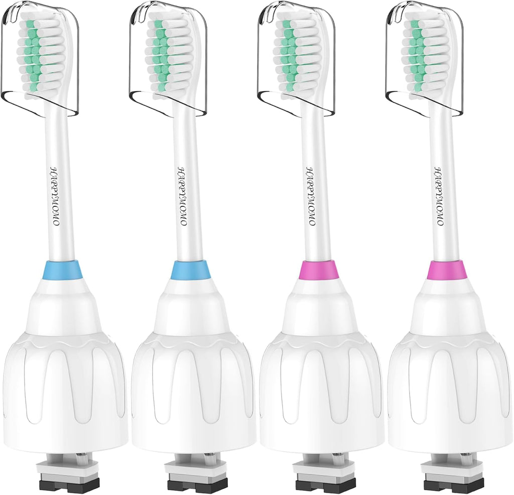 Replacement Toothbrush Heads for Philips Sonicare E-Series/Essence/Xtreme/Elite and Other Screw-on Models, 4 Pack, Dupont Bristles for Effective Cleaning