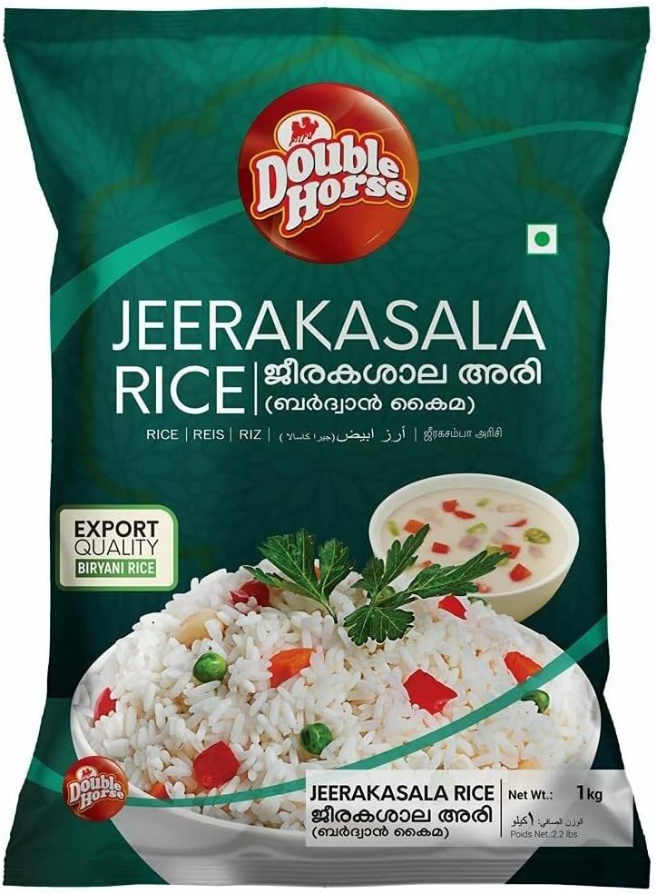 Jeerakasala Rice Biryani Basmati Rice Double Horse 1KG