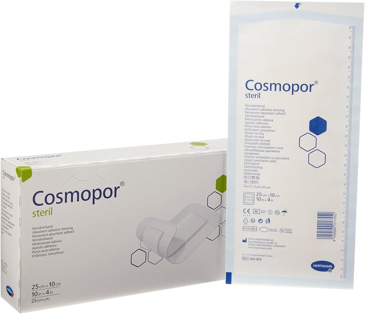 Cosmopor Steril Sterile Island Dressing Rectangle 4 X 10 Inch 900814 25 per Box
