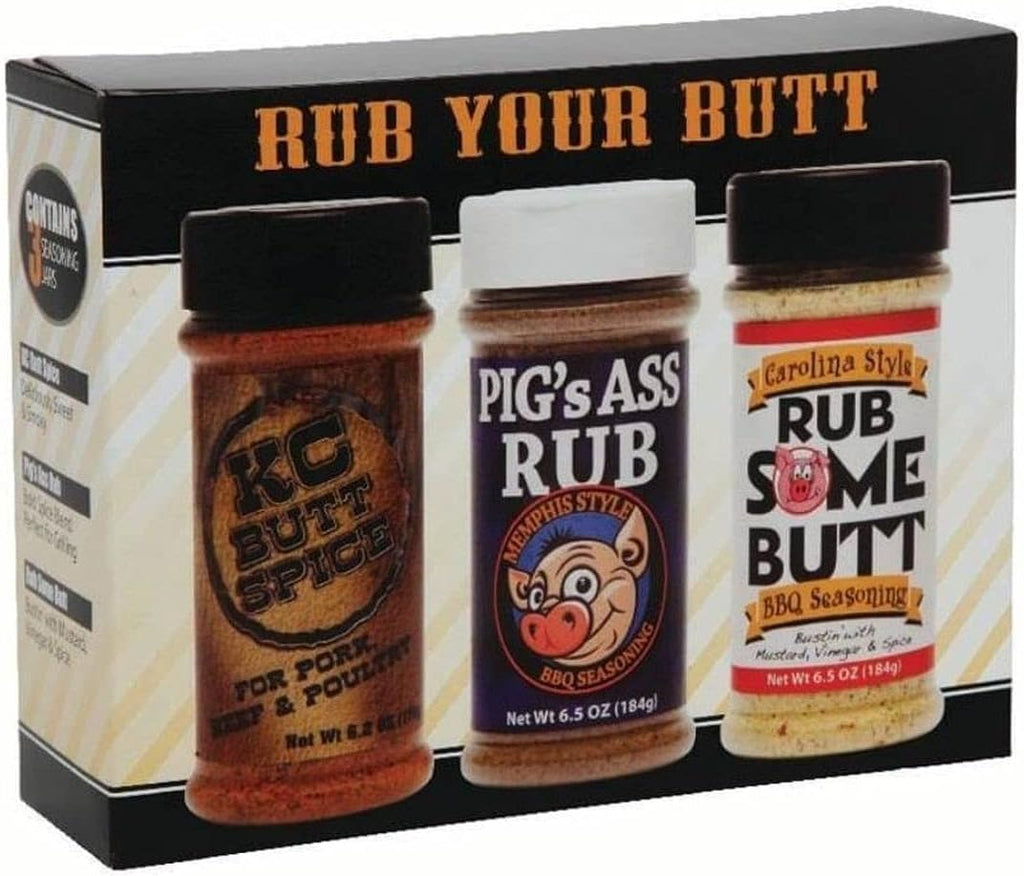 Rub Your Butt Championship BBQ Seasoning Gift Pack