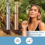 Anxiety Breathe Easy Necklace Mindfulness Breathing Necklace Breathlace Stainless Steel Pendant for Natural Calm & Stress Relief