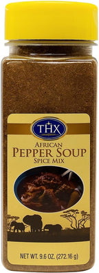 Pepper Soup Seasoning (9.6oz) - African-Inspired Seasoning Blend -All-Natural - Ideal for Soups and Stews.