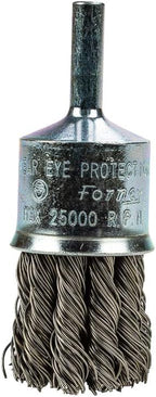 Forney 60002 End Brush, Coarse Twist Knotted with 1/4-Inch Shank, 1-Inch
