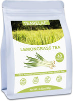 TEARELAE - Lemongrass Tea Bags, 40 Count - Premium Natural Lemon Grass Herbal Tea Bags - Non-GMO - Caffeine-free - Support Healthy Digestion