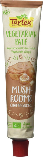 Tartex Organic Mushroom Pate Tube 200 g (Pack of 4)