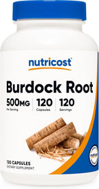 Nutricost Burdock Root 500mg, 120 Capsules - Gluten Free, Non-GMO, Vegetarian Friendly