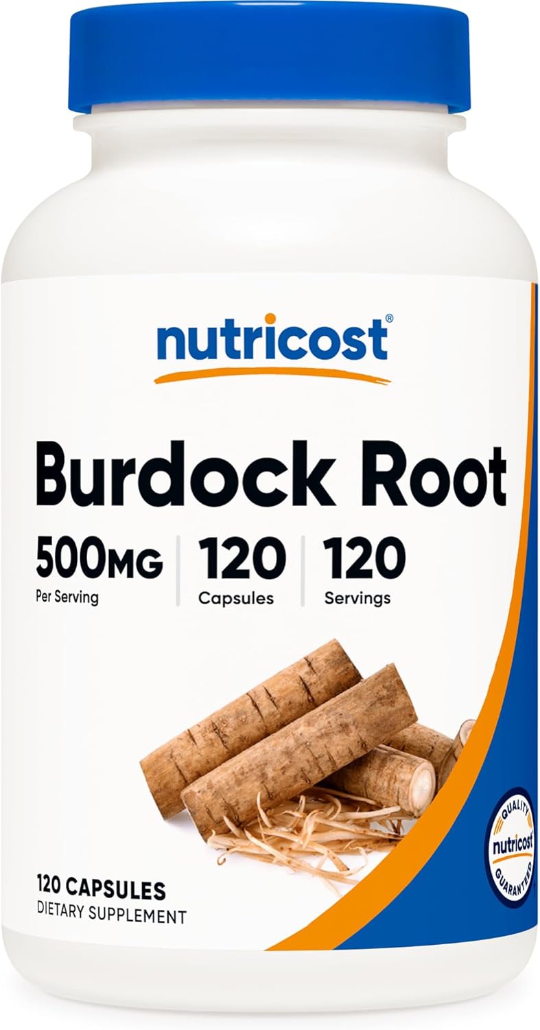 Nutricost Burdock Root 500mg, 120 Capsules - Gluten Free, Non-GMO, Vegetarian Friendly