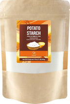 Soeos Potato Starch, 16 oz(1lb) 454g – Gluten-Free Thickener for Baking, Frying & Sauces, Crisp Texture Corn Starch for Tempura (Resealable Bag)