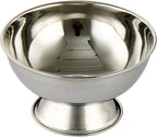 Healifty Stainless Steel Large Shaving Bowl with High Foot 11cm Metal Shaving Soap Cup Grooming