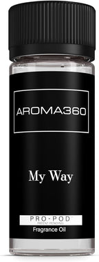 Aroma360 | My Way Pro-Pod Oil Blend | Luxury Hotel Inspired Diffuser Scent | Aromatherapy Scent Diffuser Oil | Tuscan Leather, Sandalwood and Iris 1.7 fl oz, 50 mL