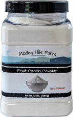 Fruit pectin Powder by Medley hills farm 1.5 Lbs. in Reusable Container - Premium Fruit pectin for canning jam or Jellies - 100% Natural & Vegan - Made in USA