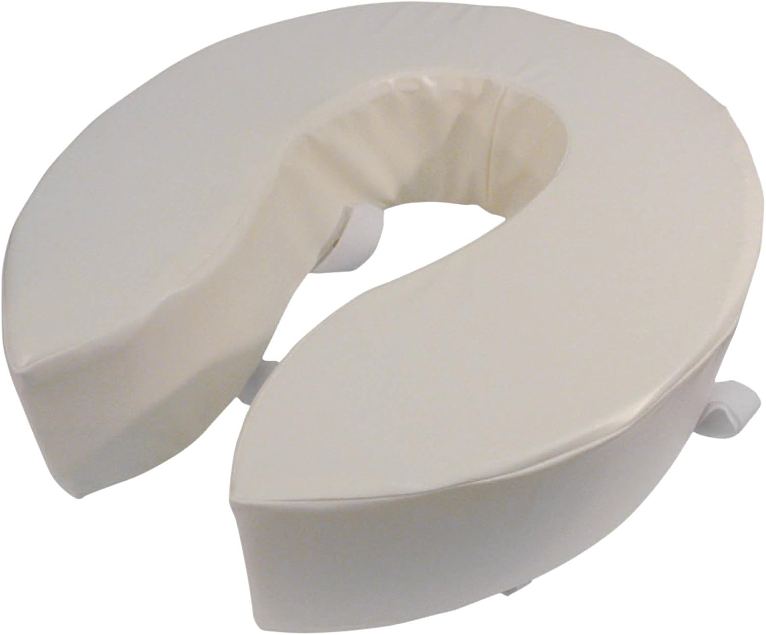 Aidapt 100mm (4") Elevation Raised Foam Padded Comfortable Toilet Seat Easy Fit White