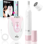 DSP Epilators Hair Removal for Women, Eyebrow Trimmer for Women, 2 Speeds Hair Removal, Facial Hair Trimmer for Legs Face Bikini Arms, Face Shavers