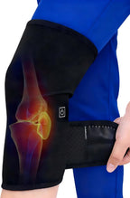 Heat Knee Heating Pad - 3-Temperature USB Rechargeable, Adjustable Wrap for Arthritis & Joint Pain Relief, Portable Heated Knee Brace for Men & Women(1 Piece Black)