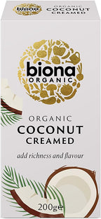Biona Organic Creamed Coconut (200g) - Pack of 6