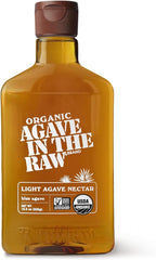 Organic Agave In The Raw Light Agave Nectar, 18.5 oz., Made With Blue Agave From Mexico, USDA Organic, Non-GMO Project Verified, Kosher Vegan and Low Glycemic Index