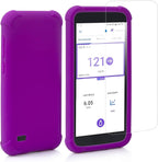 Compatible with Omnipod 5 PDM, Silicone Case & Tempered Glass Film Kit, Receiver Full Protection Set with Protective Cover & HD Screen Protector for Omnipod5, Anti-Fingerprint, Easy Installation