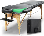 Luxton Home Premium Foam Massage Table Portable Foldable Massage Bed Height Adjustable, 72 Inches Long 27 Inches Wide Home Salon Spa Bed Tattoo Table with Accessories & Carrying Case, Easy Set Up