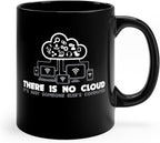Teegarb Letter Blanket Funny Coffee Mug 11 Oz (There Is No Cloud It's Just Someone Else's Computer)