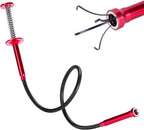 Bendable Flexible Magnetic Pickup Tool, 24'' Four Claw Grabber Tool, Accurate Pick Up In Narrow Space for Engine Bay/Home Sink/Drain/Earring/Keys/Metal Objects (Magnetic orientation)