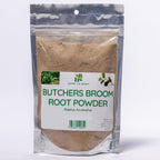Herb To Body Butcher’s Broom Root Powder - Ruscus Aculeatus, Non GMO, Gluten Free & Vegan, Ideal for Tea, Herbal Preparations, Blends & Traditional Use Wildcrafted 4oz