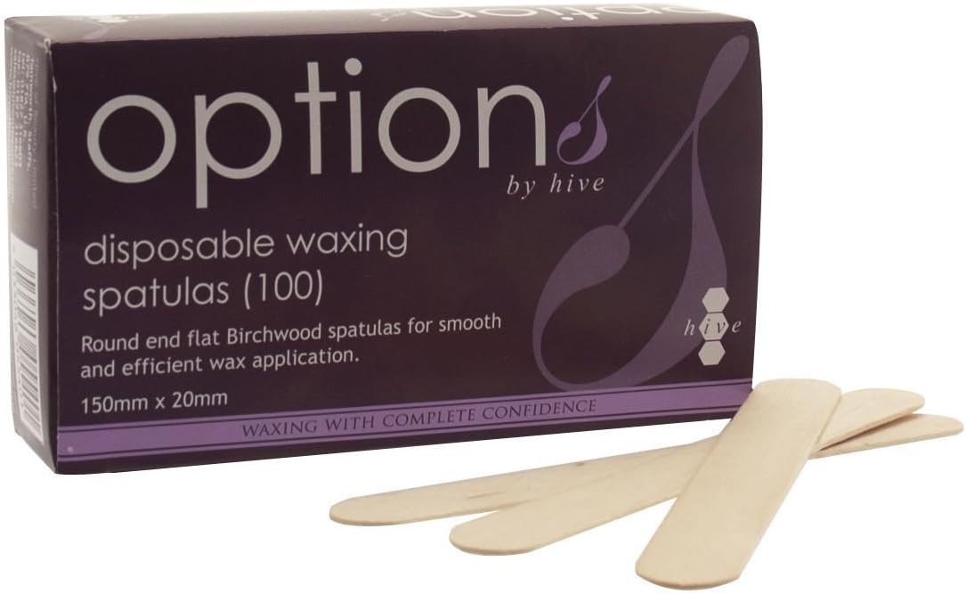 Hive Options Disposable Waxing Spatulas (Pack of 100)