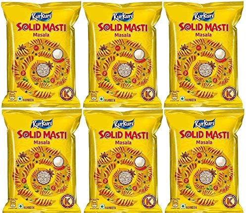 Kurkure Indian Solid Masti Masala Twisteez, 0.18lb (80g) (Pack Of 12)