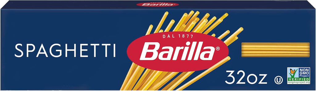 Barilla Spaghetti Pasta, 32 oz. Box - Non-GMO, Made with Durum Wheat Semolina - Kosher Certified