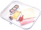 Generic Glamanizer Transparent Cases for Snacks, Hard Clear PVC Double Zipper Pouches Travel Case, for Vacation, Bathroom and Organizing