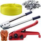 Packaging Banding Strapping Kit Tensioner Tool Sealer, Pallet Strapping Kit, 1/2" Wide x 4000" Length Poly Strapping Kit, Banding Tools for Packing Strapping