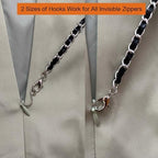 ZipSeven Zipper Puller for Dress and Boots Zipper Helper Zip Up and Down Pull Assistant with Easy Zip Aid Puller by Yourself with Jewelry (Black, Standard)