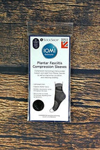 IOMI - 20-30 mmHg Plantar Fasciitis Compression Sleeve Socks with Arch Support (S/M, Black)